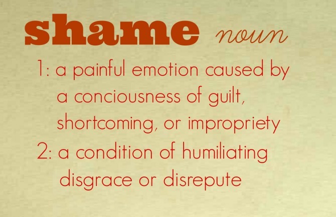 Shame On You Definition