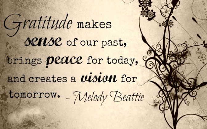 Gratitude Quote from Melody Beattie