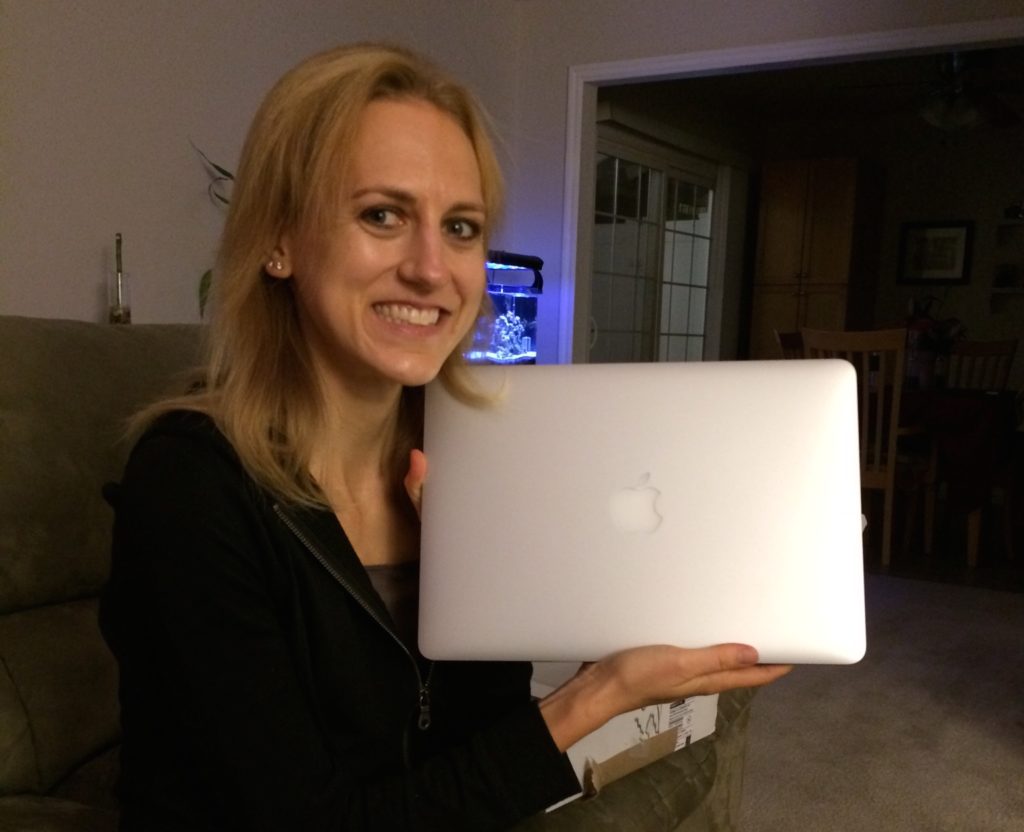 Meeting my MacBook Air for the first time!