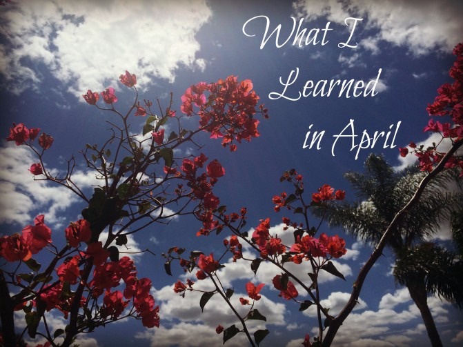 What I Learned in April