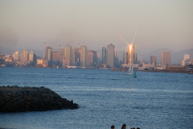 San Diego Skyline at Sunset