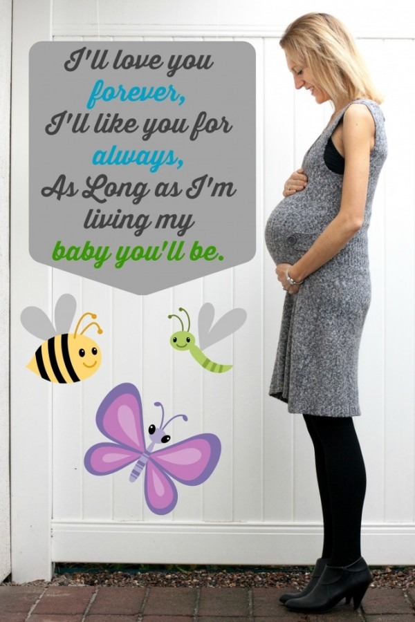 I'll Love You Forever Pregnancy Pic