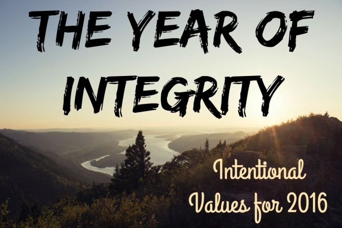 The Year of Integrity