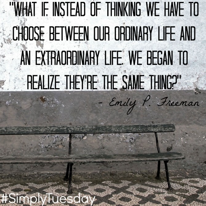Quotable from Emily Freeman #SimplyTuesday