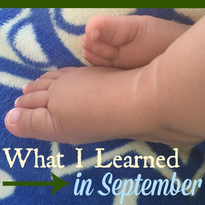 What I Learned in September
