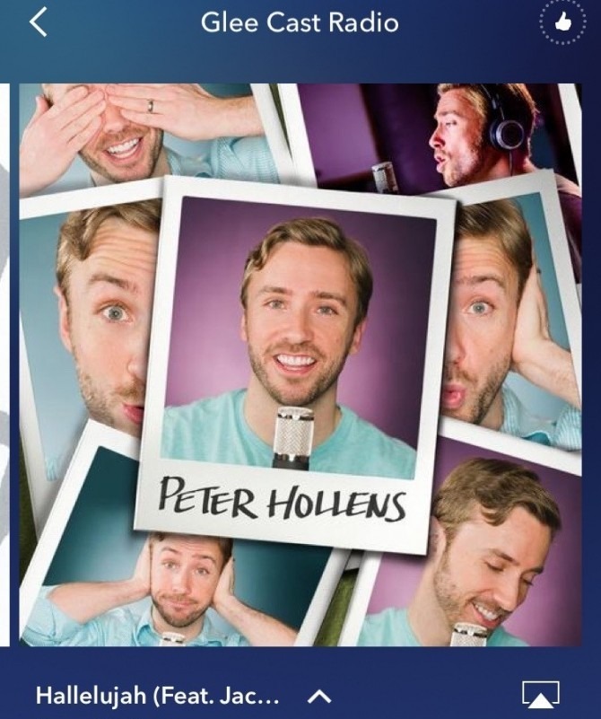 Peter Hollens on Glee Cast Radio Pandora Station