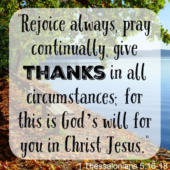 Give Thanks in All Circumstances
