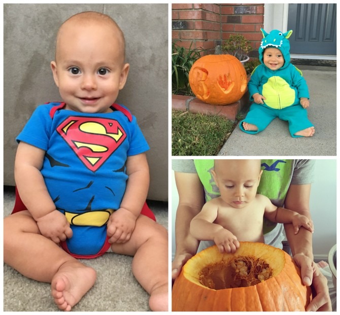 Charlie's First Halloween Collage