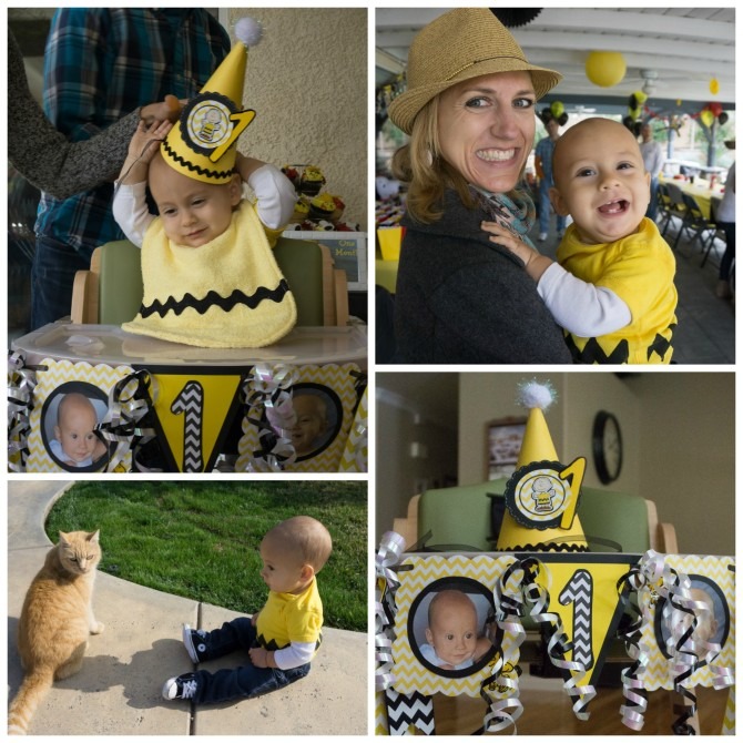 Peanuts First Birthday Party Charlie Brown Outfit