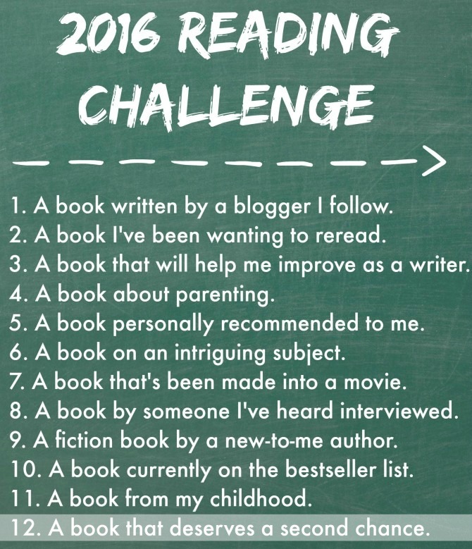 2016 Reading Challenge: A book that deserves a second chance ...