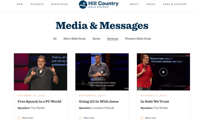 Hill Country Sermon Series